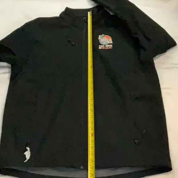 Clique Black Zip Up Jacket L NEW No Tag Home Depot Miami Trucker Bikercore FDC - Picture 10 of 12